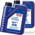 Produktbild: 2x1 LITER LIQUI MOLY 1052 MOTORÖL 2-TAKT ÖL 2T TEILSYNTHETISCH MOTORRÄDERN MOPED