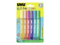 Produktbild: UHU Glitter Glue SHINY, Tuben 6x10ml