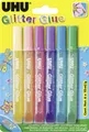 Produktbild: UHU Glitter Glue Shiny 6 x 10 ml