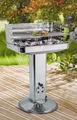 Produktbild: Bubble-Store Holzkohlegrill Standgrill, Grillrost 5-fach höhenverstellbar, Edelstahl Säulengrill