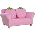 Produktbild: HOMCOM Kindersofa Softsofa Erdbeersofa