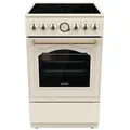 Produktbild: GORENJE Elektro-Standherd GECS5B70CL, Aqua Clean, Retro Design. Zeitlose Eleganz für jede Küche beige