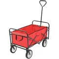 Produktbild: vidaXL Bollerwagen 143778, faltbar, 75kg Traglast, 92 x 52 x 118cm (L/B/H), rot