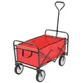 Produktbild: vidaXL Klappbarer Handwagen Stahl Rot