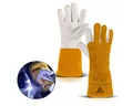Produktbild: STAHLWERK Arbeitshandschuhe Schweißerhandschuhe Schutzhandschuhe (Set, 1-St., Einzelartikel) feuerbeständig, hitze- und feuerbeständig