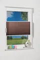 Produktbild: Khome Klemmfix-Plissee Palma 30 x 130 cm (B x L) Mokka Lichtschutz Moderne Crushed Optik