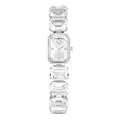 Produktbild: Swarovski Uhr, Weiße, Analoge Armbanduhr mit Armband im Oktagon-Schliff, Edelstahl-Finish und Edler Kristall-Lünette, Armbandlänge: 12.5-19 cm, Armbandbreite: 1.4 cm