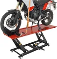 Produktbild: Motorradhebebühne hydraulisch 450 kg Breite 55 cm Parallelhub Montagebühne Motorradheber in rot