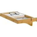 Produktbild: SoBuy Klemmregal fürs Bett mit Kabelführung Nachttisch Bambus 36x8x25cm Natur NKD01-N