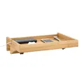 Produktbild: SoBuy Klemmregal fürs Bett mit Kabelführung - Bambus-Nachttisch für Bücher, Smartphones & Brillen, 36x25x9cm Natur NKD01-N