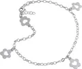 Produktbild: SilberDream Fußkette mit Anhänger SilberDream Fußkette für Damen 925, Damen Fußkette Blümchen aus 925 Sterling Silber, Farbe: silber