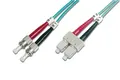 Produktbild: DIGITUS LWL Patchkabel, 2 x ST - SC-Duplex, OM3, 1,0 m