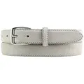 Produktbild: BELTINGER Ledergürtel Gürtel aus Veloursleder 2,5 cm - Weicher Velour-Ledergürtel für Damen (1-St) grau|silberfarben 80 cm (Gesamtlänge 95 cm)