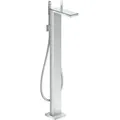 Produktbild: hansgrohe Wannen-Einhebelmischer Axor MyEdition A 196mm, boden, m Pl., chrom/Sp.-Glas