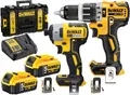 Produktbild: DeWalt Akku-Maschinenset Kombopack 18 V + 2x Akku 5 Ah + Ladegerät DCK266P2-QW