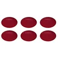 Produktbild: Ritzenhoff & Breker Kaffeeuntere/Unterteller 'Doppio', Ø 16cm, rot, 6-teilig (1 Set)
