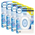 Produktbild: 4x Febreze Bad Lufterfrischer Lenor Aprilfrisch Duftstecker Duftgel 2 in 1