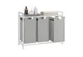 Produktbild: VASAGLE Wäschekorb, 3 Fächer, mit Ablage, ausziehbar und abnehmbar, 3 x 38 L