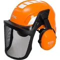 Produktbild: Stihl Forsthelm Helmset ADVANCE Vent, 00008880801, orange, Gehörschutz und Metall-Visier, Größe variabel