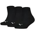 Produktbild: PUMA Freizeitsocken Unisex Socken 3er Pack Baumwollmischung (Packung, 3er Pack) schwarz 27-30