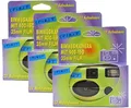 Produktbild: 3X 1A PHOTO PORST Einwegkamera Edition Spirit in grün, bunt, mit Blitz, Batterien und Film (3er Pack, je 27 Aufnahmen)