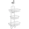 Produktbild: Duschcaddy Milano 3 Ablagen 2 Haken, Silber Glänzend, Stahl Chrom - Silber Glänzend - Wenko