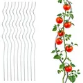 Produktbild: Spetebo - Tomaten Spiralstab verzinkt 110 cm - 10er Set - Metall Rankstab für Tomatenpflanzen