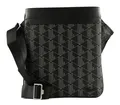 Produktbild: LACOSTE The Blend Flat Crossover Bag Umhängetasche Monogram Noir Gris schwarz
