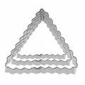 Produktbild: Westmark Terrassenkeks-Ausstechformen-Set Dreieck, Gewellte Kanten, 3-teilig