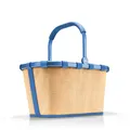 Produktbild: reisenthel Einkaufskorb carrybag 22l frame raffia blue BK4122