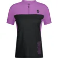 Produktbild: Scott Tee W's Trail Vertic Zip SS black/liquid purple (8006) L