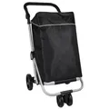 Produktbild: 48 L Einkaufswagen + 12 L Kühltasche Einkauf Trolley Trolley Tasche Aluminium Stabil Groß