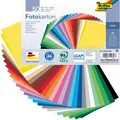 Produktbild: Folia Fotokarton 614/50 99, A5, 25 Farben sortiert, 300g/m², 50 Blatt