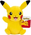 Produktbild: Pokémon Pokemon Plüsch Pikachu - 20 cm hoch - gelb/rot - Offizielle Plüschtier für Kinder 2+ Jahre