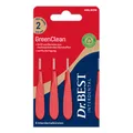 Produktbild: Dr.BEST GreenClean Interdentalbürsten, 0,5 mm ISO 2 Rot
