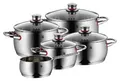 Produktbild: WMF Quality One Topfset Induktion 5-teilig, Kochtopf Set mit Glasdeckel