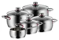 Produktbild: WMF Quality One Topfset Induktion 5-teilig, Kochtopf Set, Cromargan Edelstahl