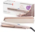 Produktbild: Remington Glätteisen PROluxe (OPTIheat-Technologie für lang anhaltende Styling-Ergebnisse in nur einem Zug & Ultimate-Glide-Keramikbeschichtung) LCD-Display, 150-230°C, Haarglätter S9100