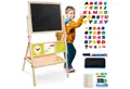 Produktbild: Mamabrum Standtafel 2-in-1 Kindertafel – Magnetische Kreidetafel und Whiteboard