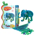 Produktbild: Clics Bauset Spaghetteez Ele-Flex Elefant flexible Bausta¨bchen 48-teilig