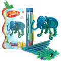 Produktbild: spaghetteez Anti-Stress-Spielzeug für Kinder ab 5 Jahren, pädagogisches Montessori-Bastelset für Jungen und Mädchen, Flexible Baustöcke zum Basteln - Ele-Flex Set