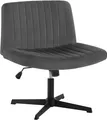 Produktbild: WOLTU Relaxsessel, Polsterstuhl, höhenverstellbar, 360° drehbar, Samt,Dunkelgrau