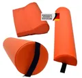 Produktbild: Duke-Handel Massagerolle Lagerungsmaterial Therapiematerial Massagezubehör Sparset (Set, 3-tlg., 1 Vollrolle, 1 Halbrolle, 1 Nackenpolster), ölabweisender Kunstlederbezug - 