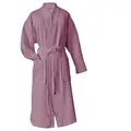 Produktbild: heimtexland ® Bademantel Waffelpique Reisebademantel Saunamantel 100% Baumwolle Oekotex leicht schnelltrocknend hautfreundlich für Damen und Herren Typ881 Mauve XL
