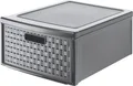 Produktbild: Rotho Schubladenbox Country groß, 19,2 L anthrazit  Schubladenbox