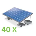 Produktbild: 40 x ValkBox 3 - Flachdachmontage 17° Palette Aufständerung Modul PV Anlage