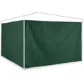 Produktbild: Seitenteile für Pavillon, 2er Set, 3x2 m, wasserdicht, ohne Fenster, Klettverschluss, pe Seitenwand, grün - Relaxdays