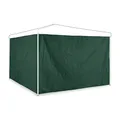 Produktbild: Relaxdays Seitenteile für Pavillon, 2er Set, 3x2 m, wasserdicht, ohne Fenster, Klettverschluss, PE Seitenwand, grün