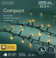 Produktbild: Lumineo Lichterkette Compact 1000 LED 22,5 m klassisch warm, grünes Kabel