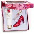 Produktbild: Glamour & Heels HAWAII DREAM Edición 3er Set – Geschenkset mit Eau de Parfum Schuh-Flakon (30 ml), Taschenzerstäuber (15 ml) & Shower Gel (120 ml) – Gift Box für Damen